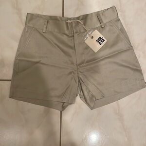 NWT Womens SER.O.YA Silk Light Green Shorts Size 26